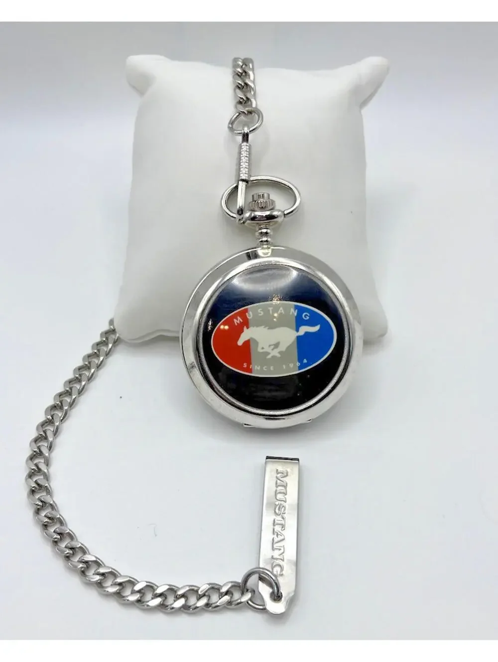 Ford Mustang 40th Anniversary Pocket Watch Collectors Edition Working 2909.3